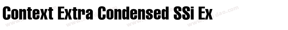 Context Extra Condensed SSi Extra Condensed字体转换